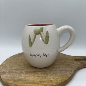 Rae Dunn "hippity hop" Easter Coffee Cup Mug Tea Bunny 4.5”  Replacement NWOT